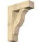 Ekena Millwork Funston Block Rough Sawn Bracket w/ Offset Brace, Douglas Fir, 8"W x 26"D x 34"H BKT0806X26X34FST05RDF - alternate 1